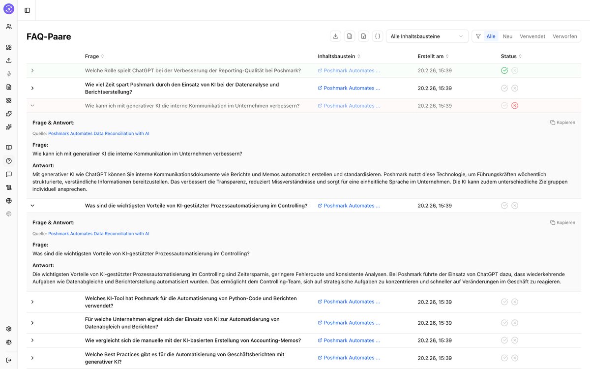 Noutdated FAQ-Generator — SEO-optimierte Frage-Antwort-Paare für Featured Snippets